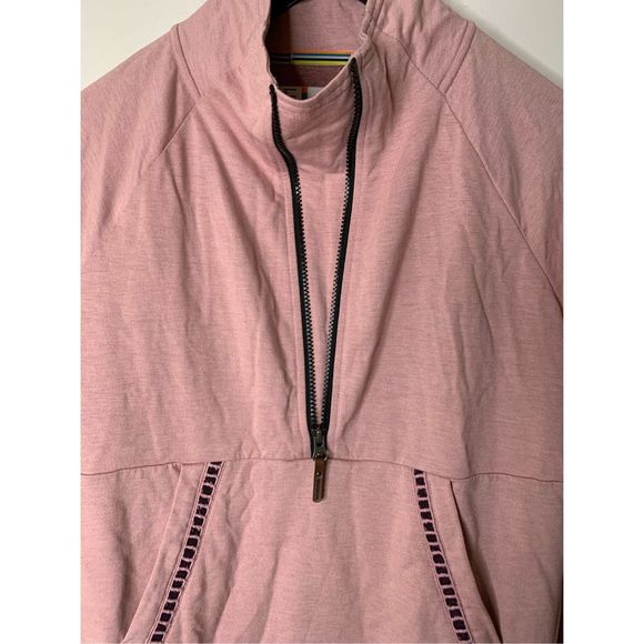 SmartWool 1/2 Zip Pullover Sweatshirt Merino Wool pink Women's size medium - Picture 8 of 10